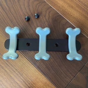 Wood and Metal Pet Leash Hook